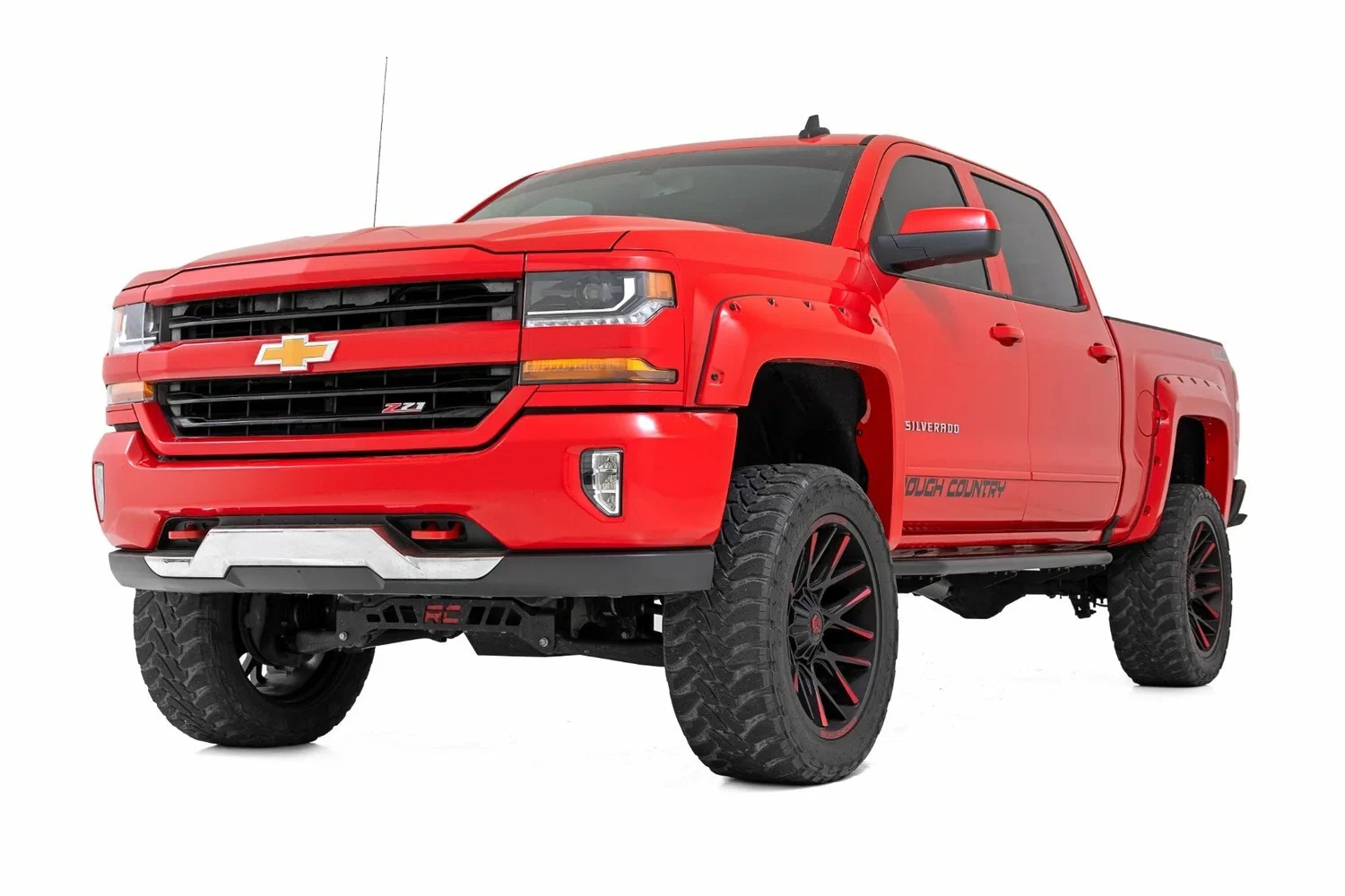 Fits GM 1500(07-18) OV2 Running Boards Side Step Bars Crew Cab 14010